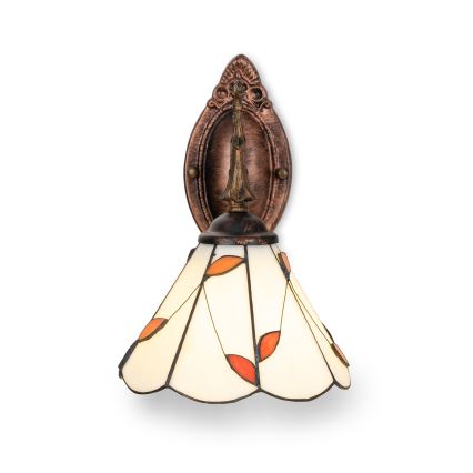 Brilagi - Tiffany glas-in-lood wandlamp FOLIA 1xE14/40W/230V