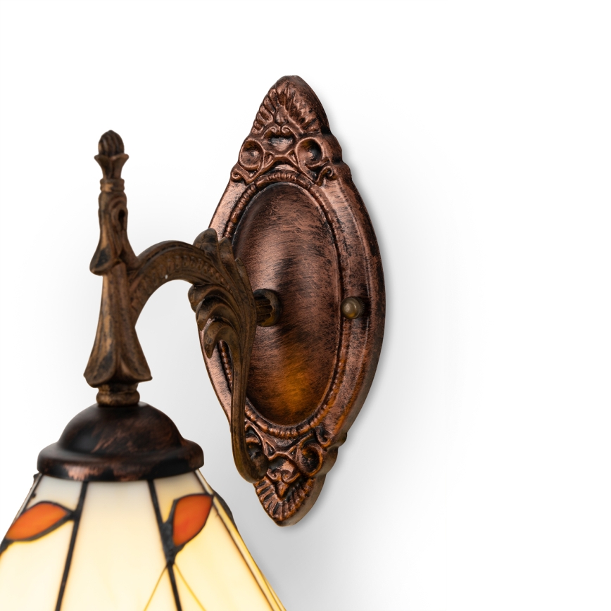 Brilagi - Tiffany glas-in-lood wandlamp FOLIA 1xE14/40W/230V