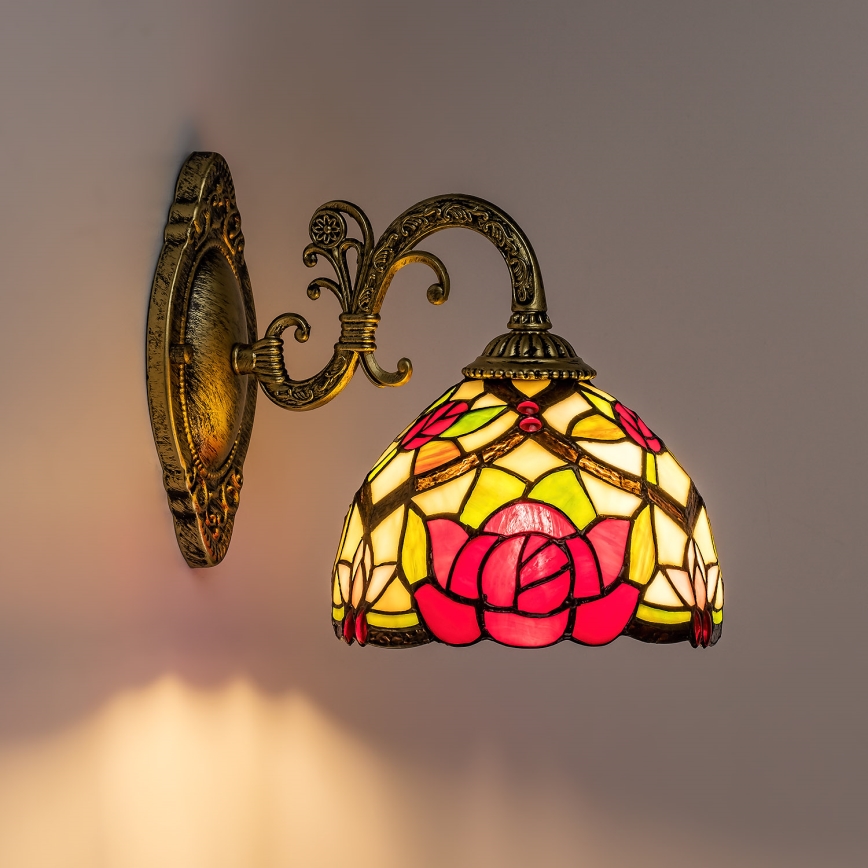 Brilagi - Tiffany glas-in-lood wandlamp GARLAN 1xE27/40W/230V