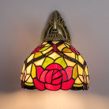 Brilagi - Tiffany glas-in-lood wandlamp GARLAN 1xE27/40W/230V