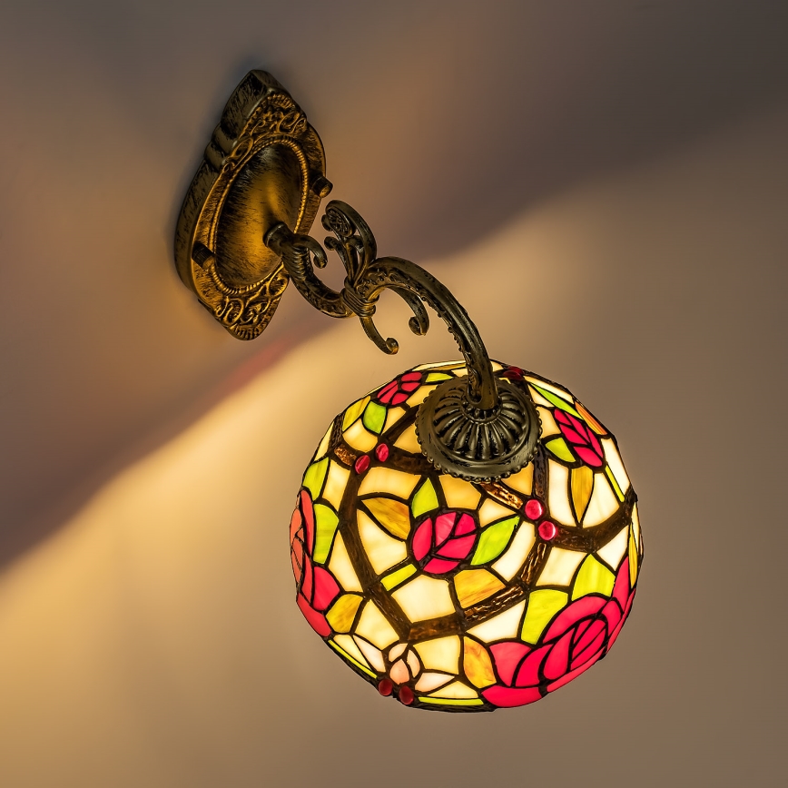 Brilagi - Tiffany glas-in-lood wandlamp GARLAN 1xE27/40W/230V