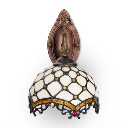 Brilagi - Tiffany glas-in-lood wandlamp IVOOR 1xE14/40W/230V