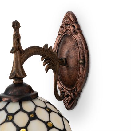 Brilagi - Tiffany glas-in-lood wandlamp IVOOR 1xE14/40W/230V
