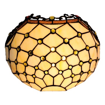 Brilagi - Tiffany glas-in-lood wandlamp Ivoor 1xE14/40W/230V