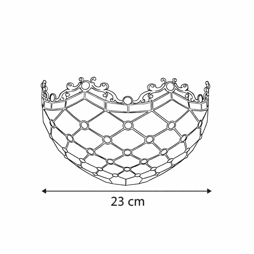 Brilagi - Tiffany glas-in-lood wandlamp Ivoor 1xE14/40W/230V