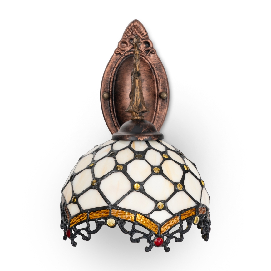 BRILAGI - Tiffany glas-in-lood wandlamp IVORY 1xE14/40W/230V