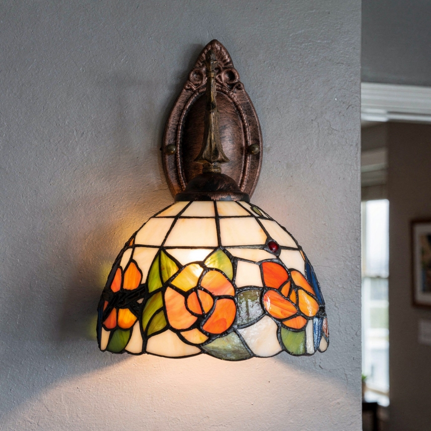 Brilagi - Tiffany glas-in-lood wandlamp JUNGLE 1xE14/40W/230V