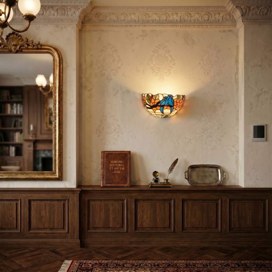 Brilagi - Tiffany glas-in-lood wandlamp JUNGLE 1xE14/40W/230V