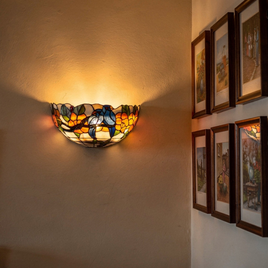 Brilagi - Tiffany glas-in-lood wandlamp JUNGLE 1xE14/40W/230V