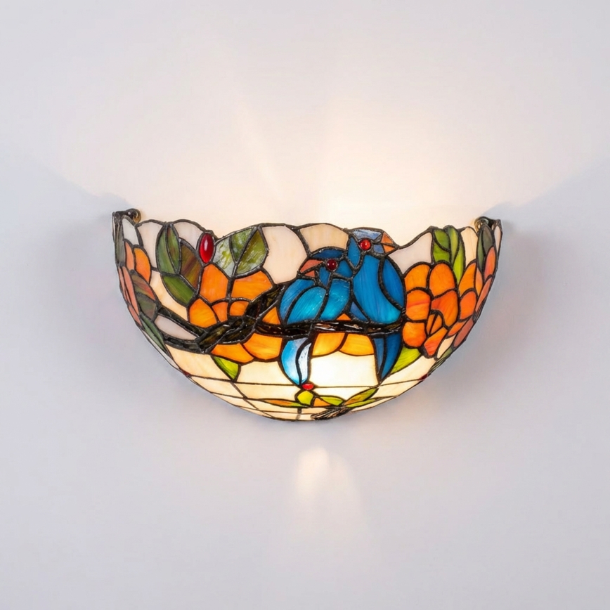 Brilagi - Tiffany glas-in-lood wandlamp JUNGLE 1xE14/40W/230V