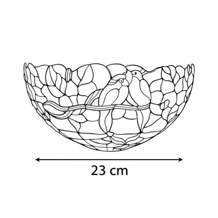 Brilagi - Tiffany glas-in-lood wandlamp JUNGLE 1xE14/40W/230V