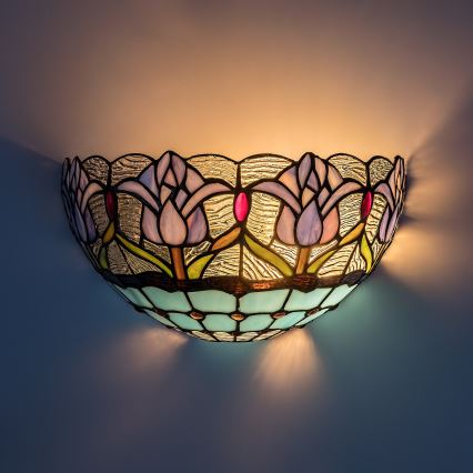 Brilagi - Tiffany glas-in-lood wandlamp LORAS 1xE14/40W/230V