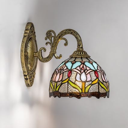 Brilagi - Tiffany glas-in-lood wandlamp LORAS 1xE27/40W/230V