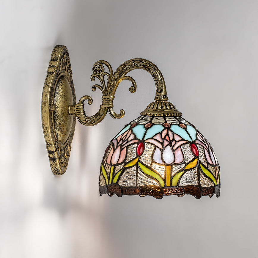 Brilagi - Tiffany glas-in-lood wandlamp LORAS 1xE27/40W/230V