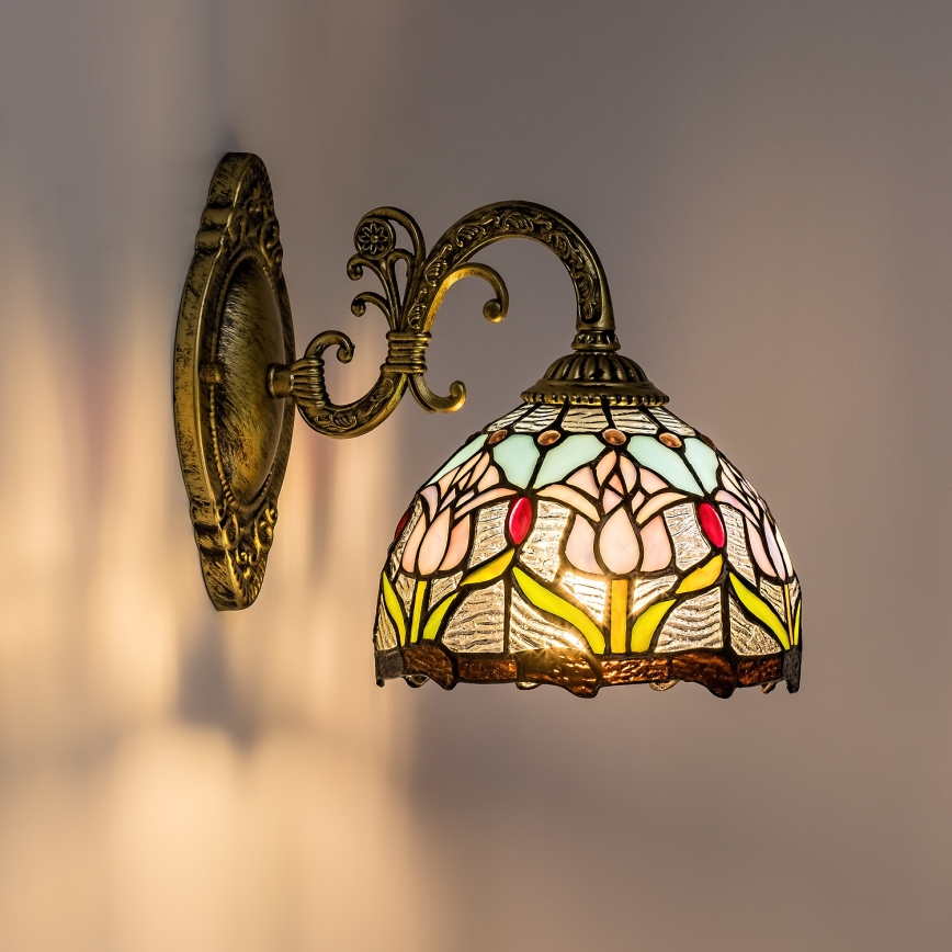 Brilagi - Tiffany glas-in-lood wandlamp LORAS 1xE27/40W/230V