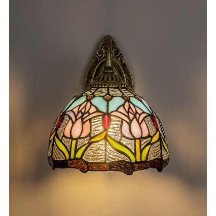 Brilagi - Tiffany glas-in-lood wandlamp LORAS 1xE27/40W/230V