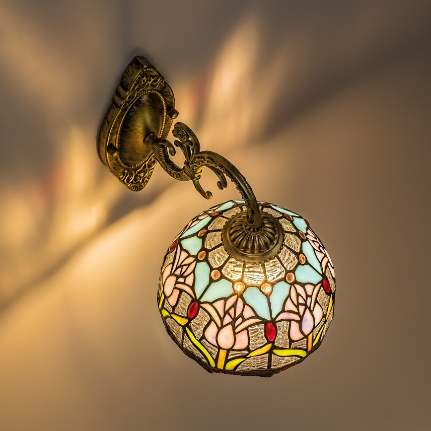 Brilagi - Tiffany glas-in-lood wandlamp LORAS 1xE27/40W/230V