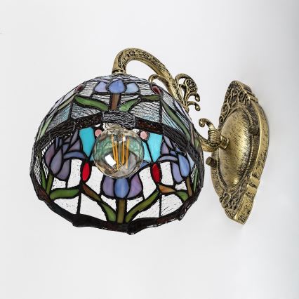 Brilagi - Tiffany glas-in-lood wandlamp LORAS 1xE27/40W/230V
