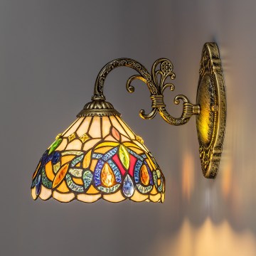 Brilagi - Tiffany glas-in-lood wandlamp LUISA 1xE27/40W/230V