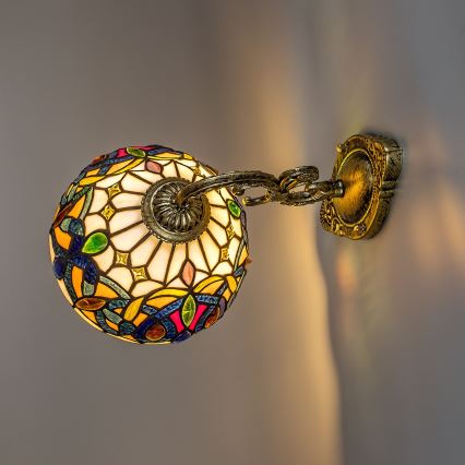 Brilagi - Tiffany glas-in-lood wandlamp LUISA 1xE27/40W/230V