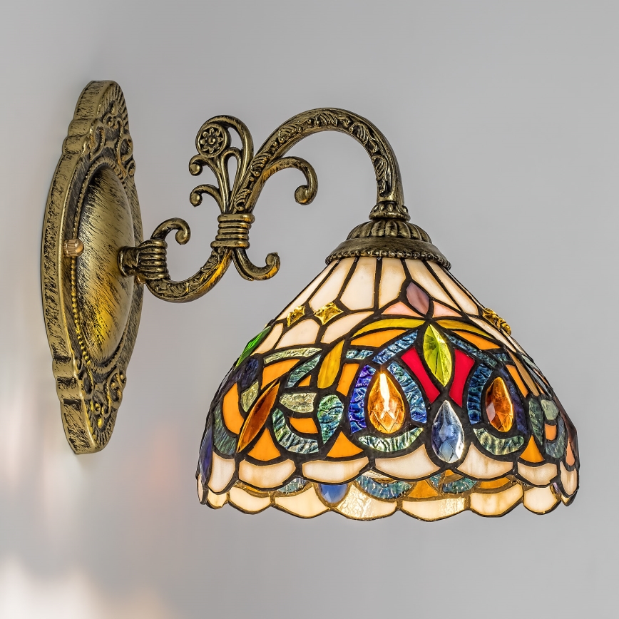 Brilagi - Tiffany glas-in-lood wandlamp LUISA 1xE27/40W/230V