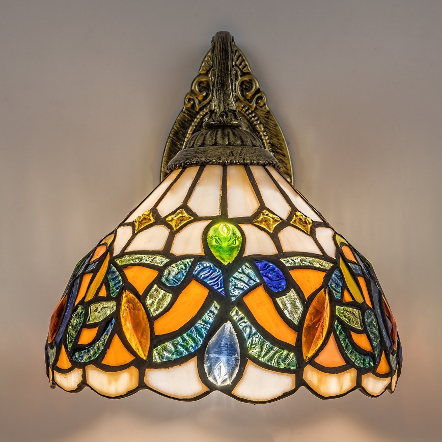 Brilagi - Tiffany glas-in-lood wandlamp LUISA 1xE27/40W/230V