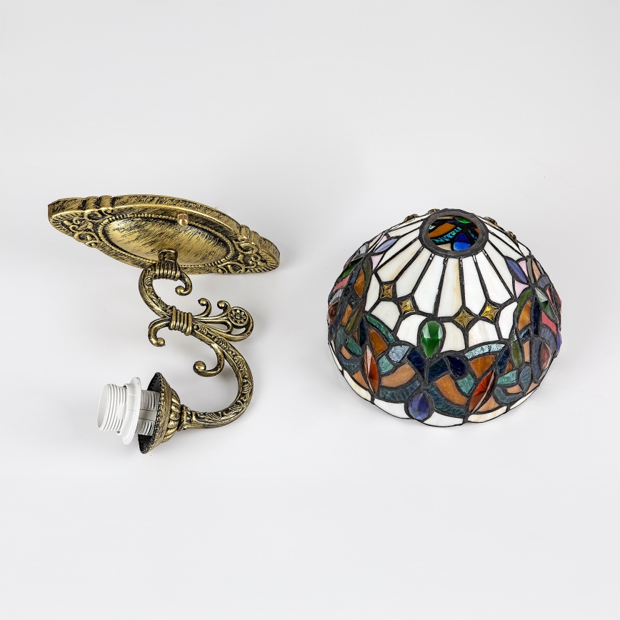 Brilagi - Tiffany glas-in-lood wandlamp LUISA 1xE27/40W/230V