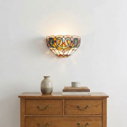 Brilagi - Tiffany-glas-in-lood wandlamp LUISA 1xE27/40W/230V