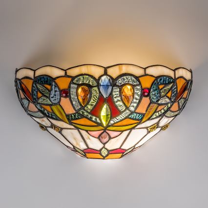 Brilagi - Tiffany-glas-in-lood wandlamp LUISA 1xE27/40W/230V