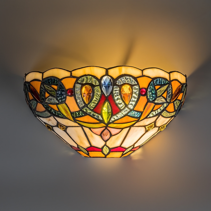 Brilagi - Tiffany-glas-in-lood wandlamp LUISA 1xE27/40W/230V