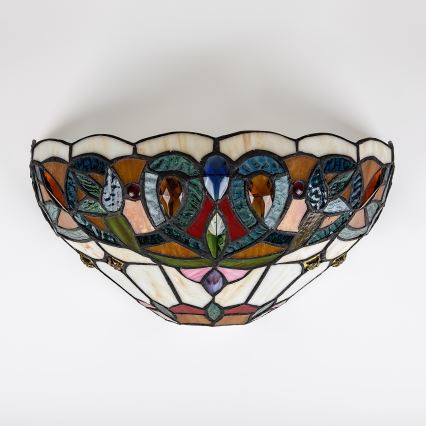 Brilagi - Tiffany-glas-in-lood wandlamp LUISA 1xE27/40W/230V