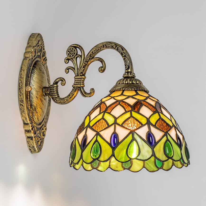 Brilagi - Tiffany glas-in-lood wandlamp MARGARET 1xE27/40W/230V
