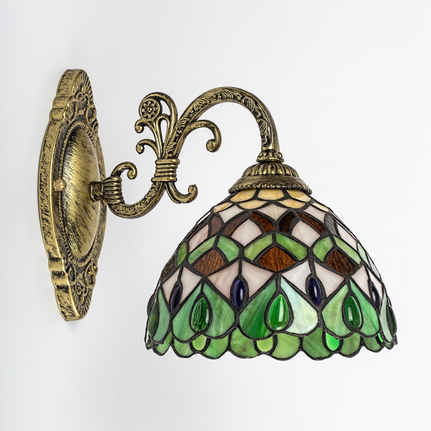 Brilagi - Tiffany glas-in-lood wandlamp MARGARET 1xE27/40W/230V