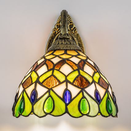 Brilagi - Tiffany glas-in-lood wandlamp MARGARET 1xE27/40W/230V