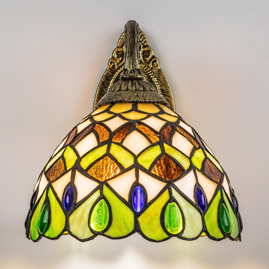 Brilagi - Tiffany glas-in-lood wandlamp MARGARET 1xE27/40W/230V