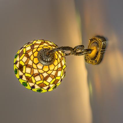 Brilagi - Tiffany glas-in-lood wandlamp MARGARET 1xE27/40W/230V