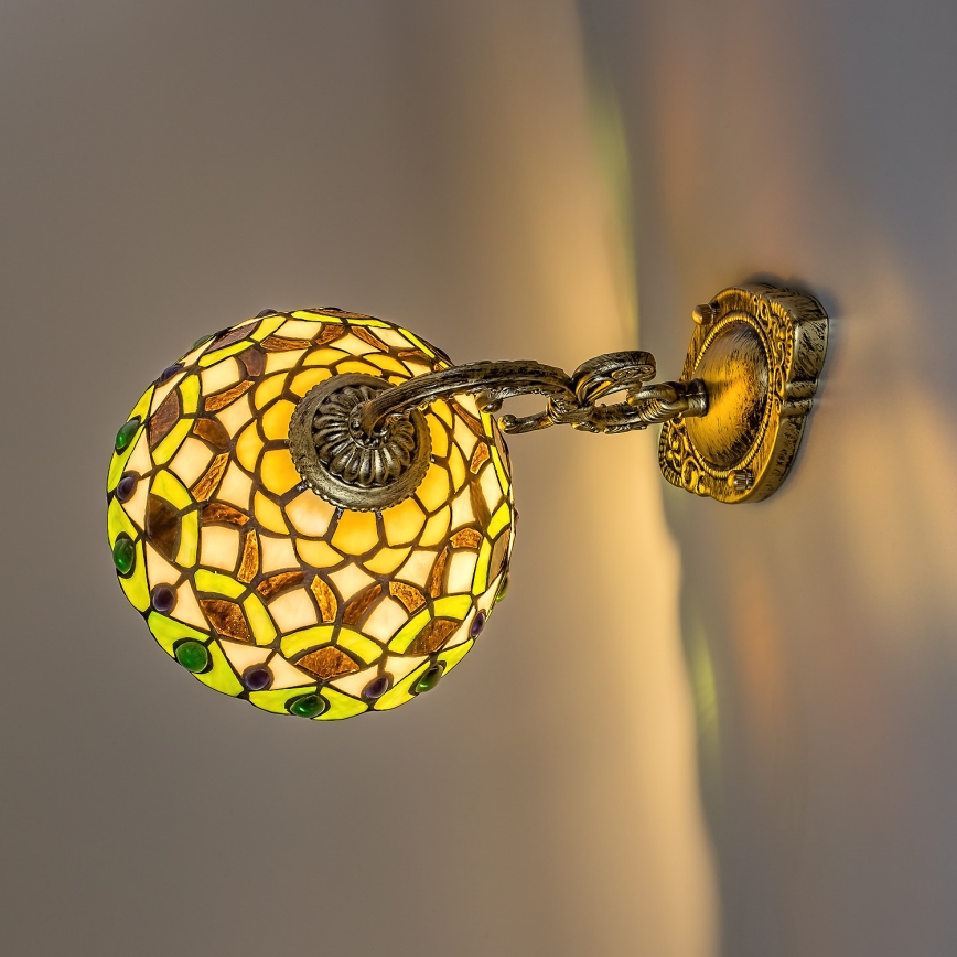 Brilagi - Tiffany glas-in-lood wandlamp MARGARET 1xE27/40W/230V