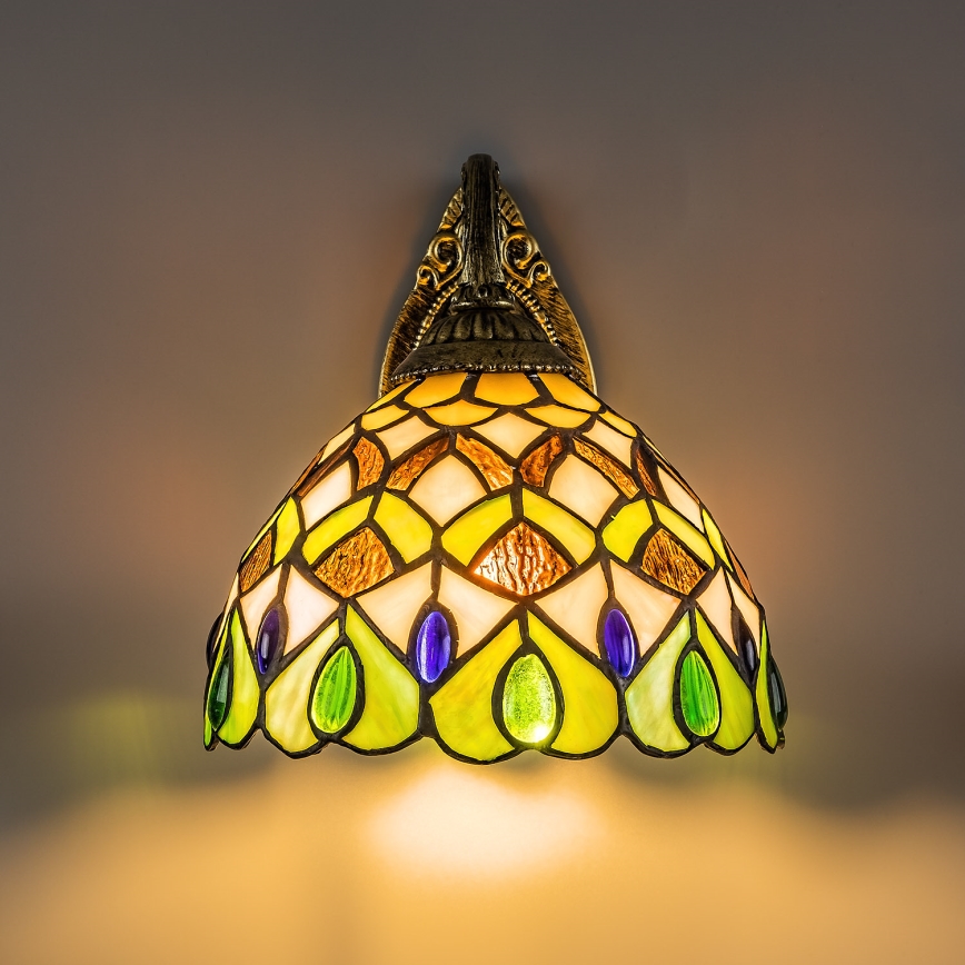 Brilagi - Tiffany glas-in-lood wandlamp MARGARET 1xE27/40W/230V