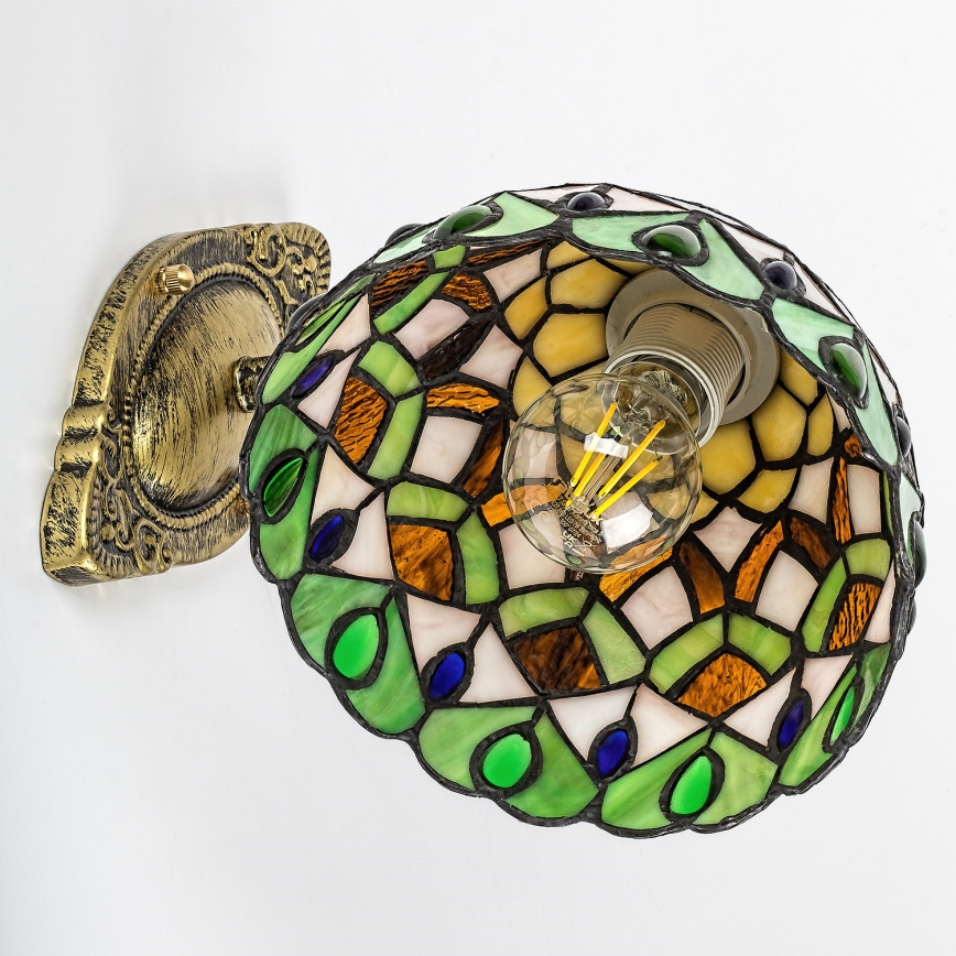 Brilagi - Tiffany glas-in-lood wandlamp MARGARET 1xE27/40W/230V