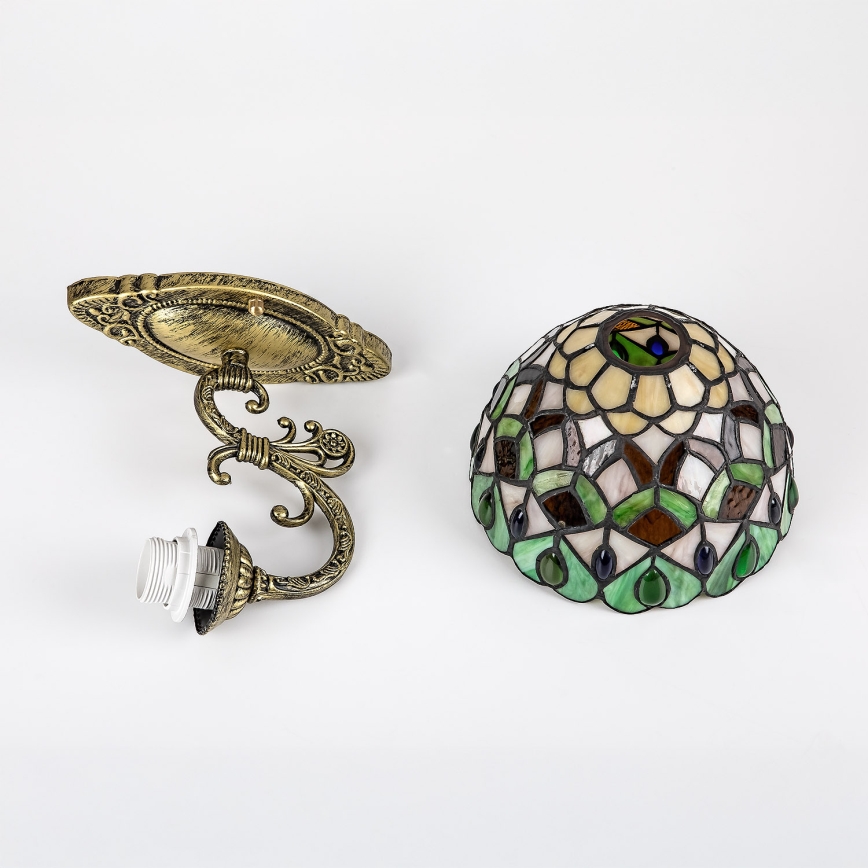 Brilagi - Tiffany glas-in-lood wandlamp MARGARET 1xE27/40W/230V