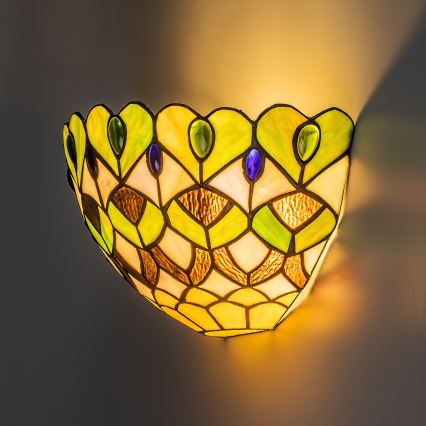 Brilagi - Tiffany glas-in-lood wandlamp MARGARET 1xE27/40W/230V