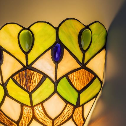 Brilagi - Tiffany glas-in-lood wandlamp MARGARET 1xE27/40W/230V