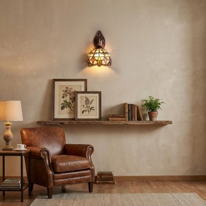 Brilagi - Tiffany glas-in-lood wandlamp MIRABELLA 1xE14/40W/230V