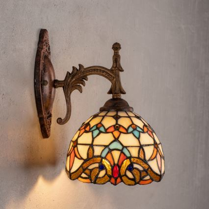 Brilagi - Tiffany glas-in-lood wandlamp MIRABELLA 1xE14/40W/230V
