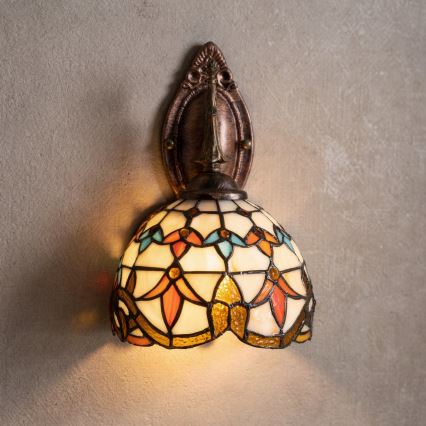 Brilagi - Tiffany glas-in-lood wandlamp MIRABELLA 1xE14/40W/230V