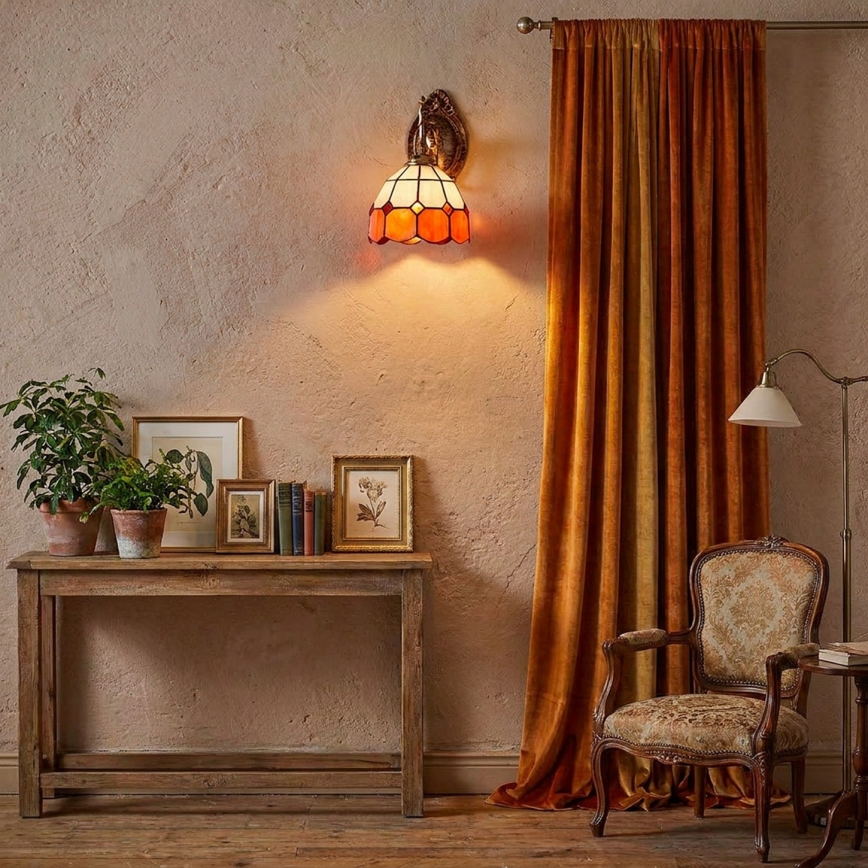 Brilagi - Tiffany glas-in-lood wandlamp SIENNA 1xE14/40W/230V