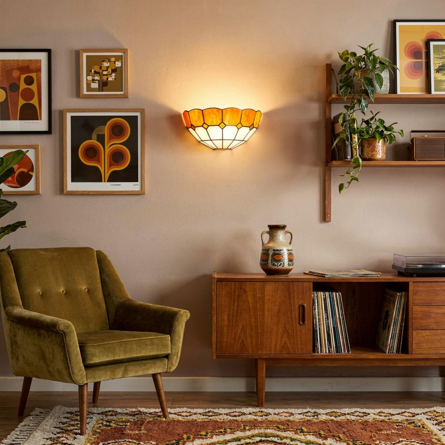 Brilagi - Tiffany glas-in-lood wandlamp SIENNA 1xE14/40W/230V