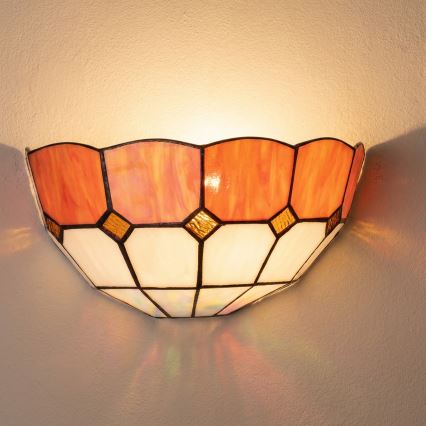 Brilagi - Tiffany glas-in-lood wandlamp SIENNA 1xE14/40W/230V