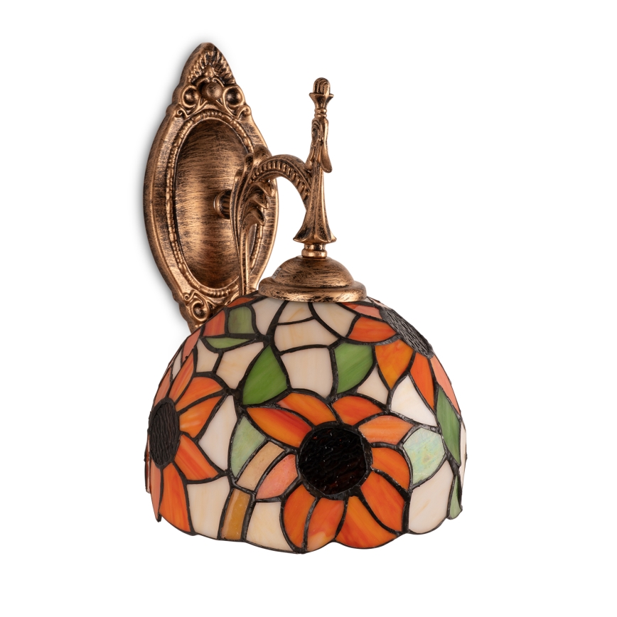 Brilagi - Tiffany glas-in-lood wandlamp SUNFLOWER 1xE14/40W/230V