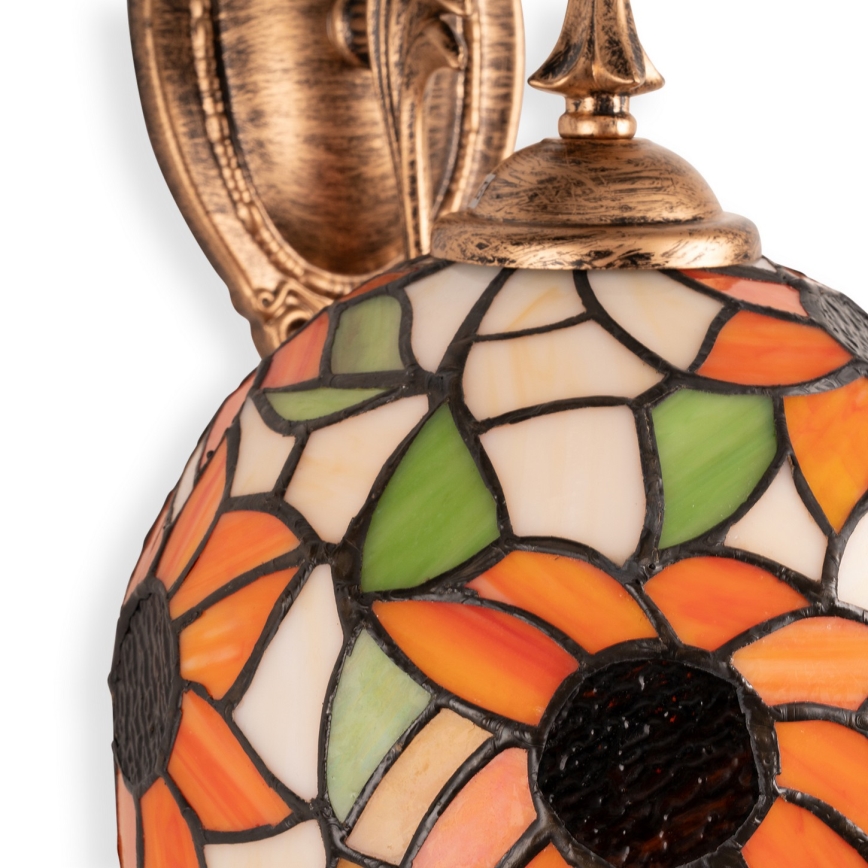 Brilagi - Tiffany glas-in-lood wandlamp SUNFLOWER 1xE14/40W/230V
